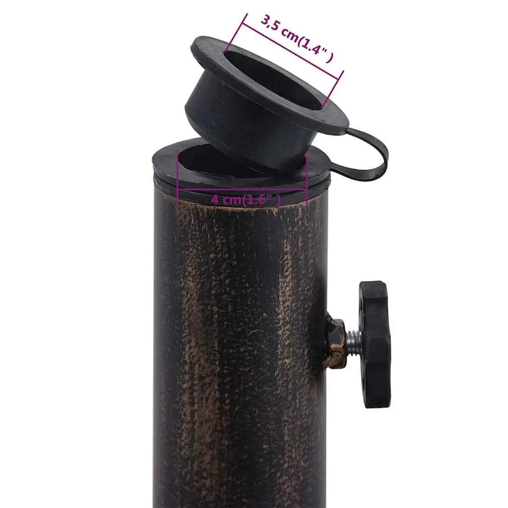 Umbrella Base Cast Iron Heavy Duty 40cm Black