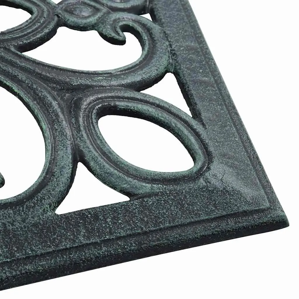 Umbrella Base Cast Iron 49cm Green Outdoor Parasol Stand Pole Holder
