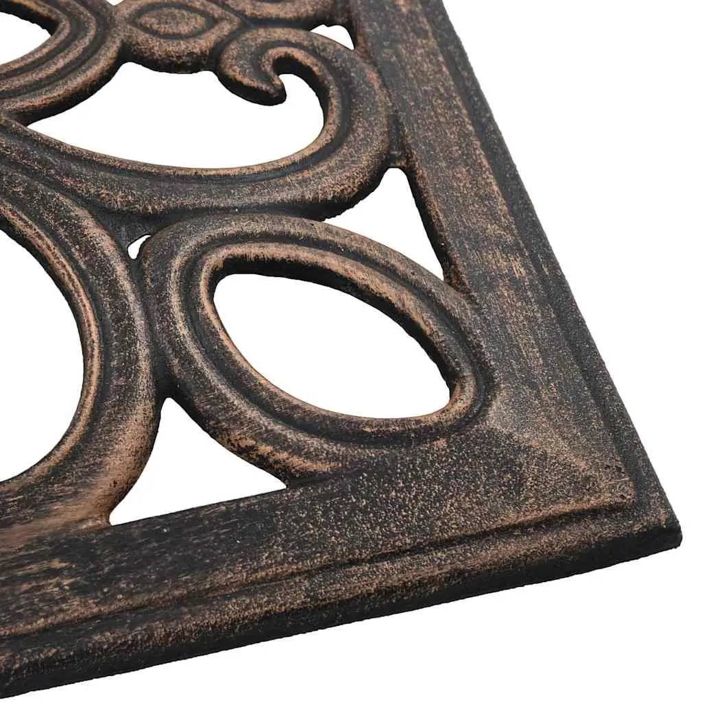 Cast Iron Umbrella Base Brown Outdoor Stand 49cm Support for Garden and Patio