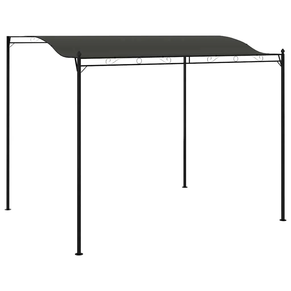 Sunshade Awning Outdoor Canopy Gazebo Steel Frame 3 x 2.4 m Anthracite