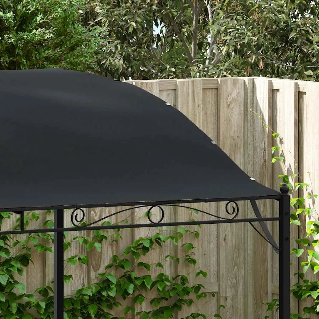 Sunshade Awning Outdoor Canopy Gazebo Steel Frame 3 x 2.4 m Anthracite