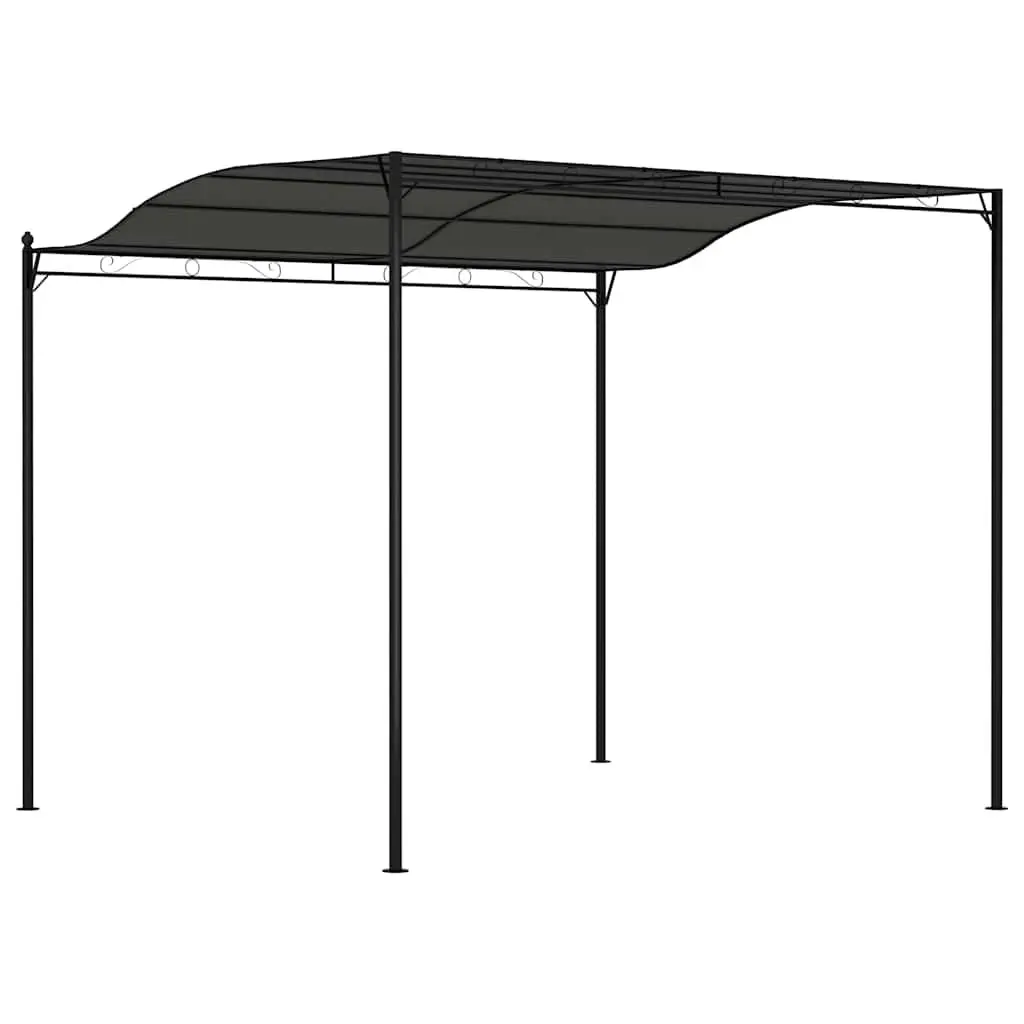 Sunshade Awning Outdoor Canopy Gazebo Steel Frame 3 x 2.4 m Anthracite