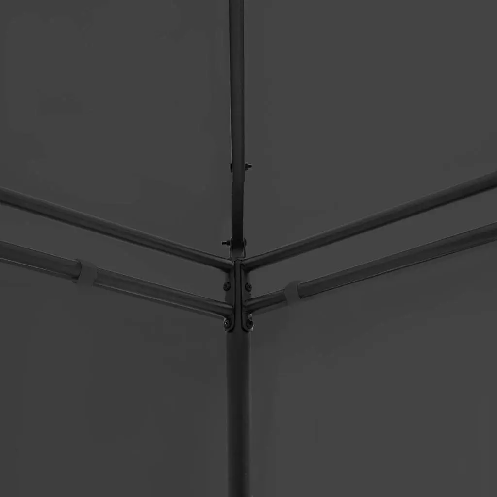 Gazebo Tubular Steel Frame Polyester Fabric 600 x 298 x 270 cm Anthracite