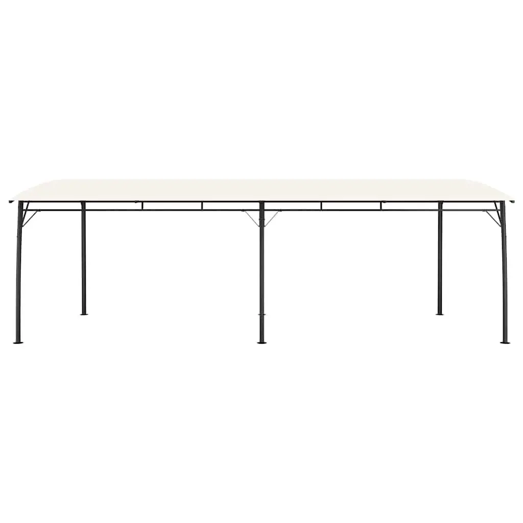 Garden Gazebo Sunshade Awning Outdoor Shelter Canopy 6x3m Cream