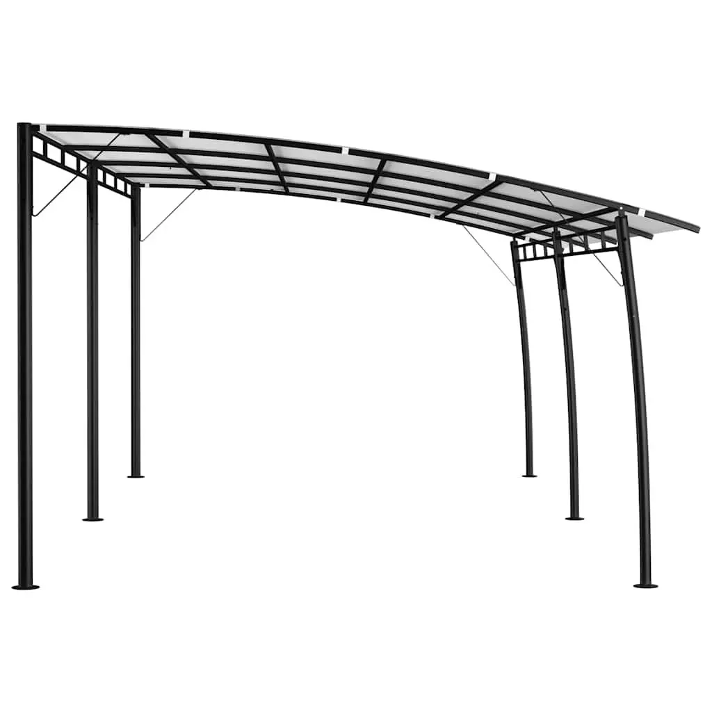 Garden Gazebo Sunshade Awning Outdoor Shelter Canopy 6x3m Cream