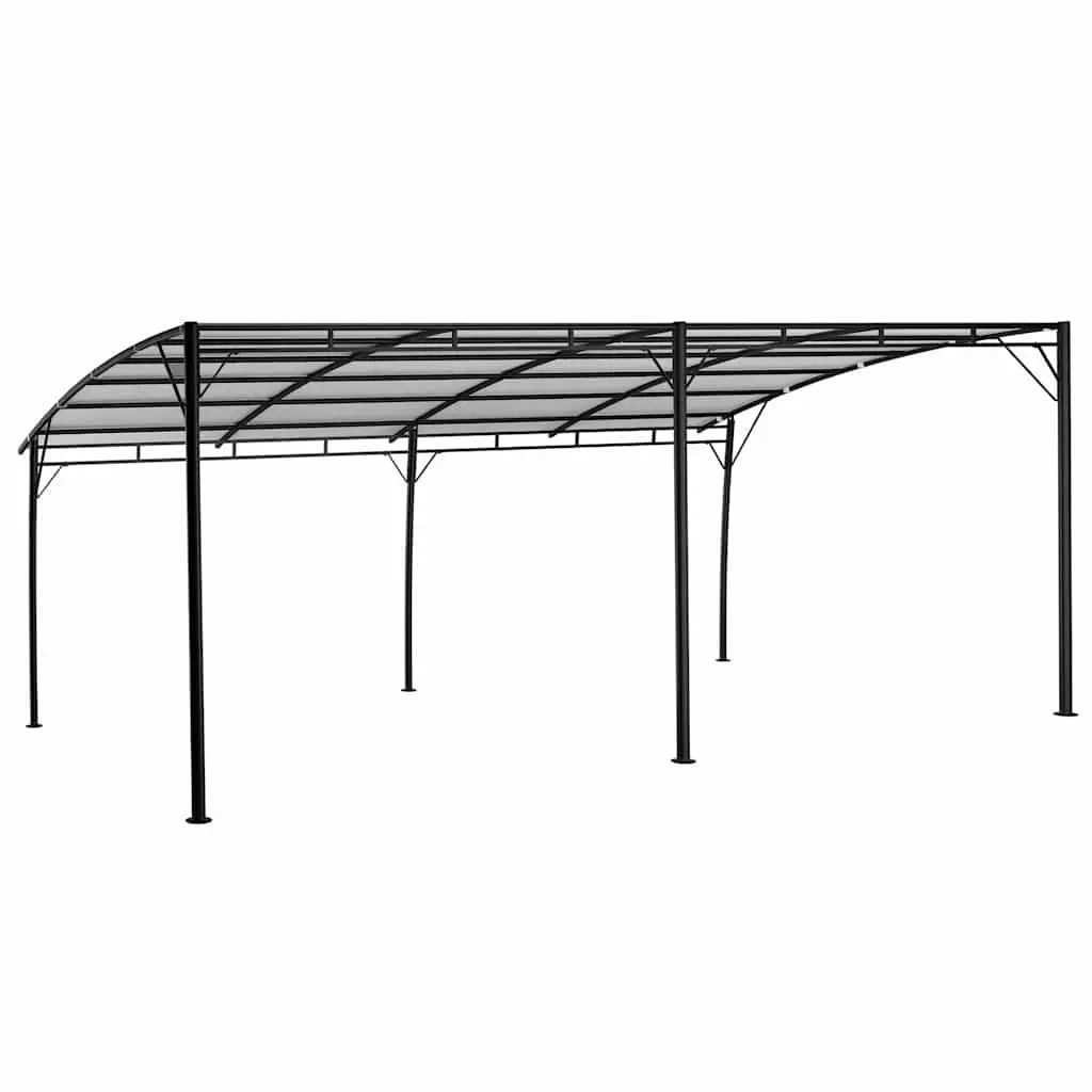 Garden Gazebo Sunshade Awning Outdoor Shelter Canopy 6x3m Cream