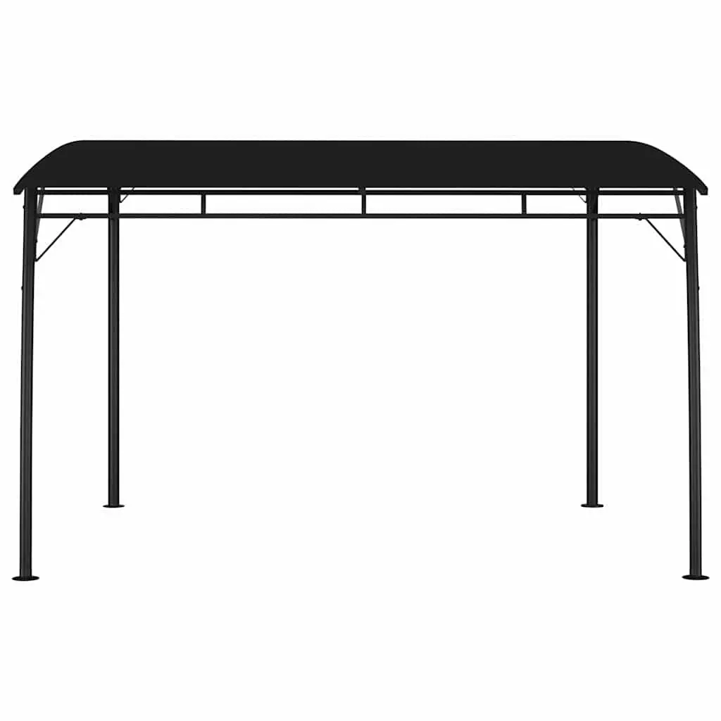Garden Awning Canopy Metal Frame Powder-Coated Steel 3x3x2.55m Anthracite
