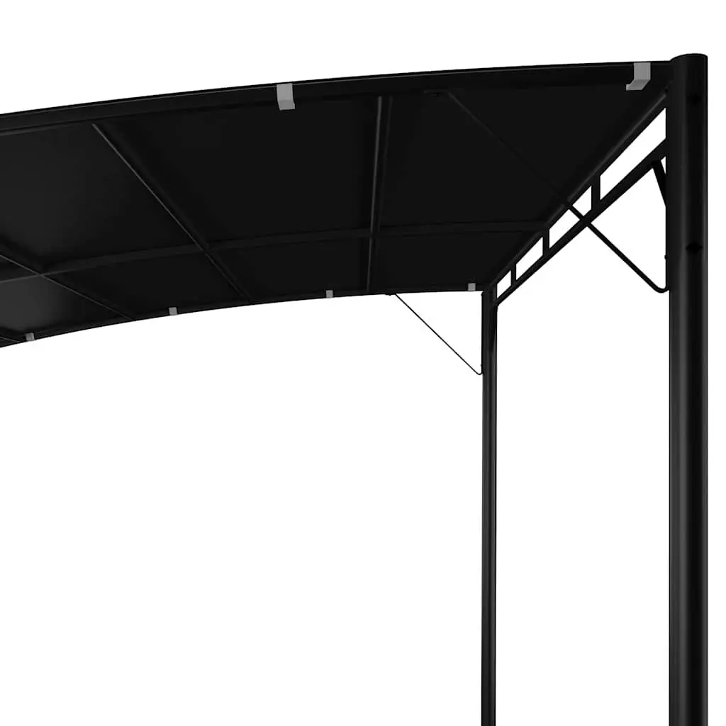 Garden Awning Canopy Metal Frame Powder-Coated Steel 3x3x2.55m Anthracite