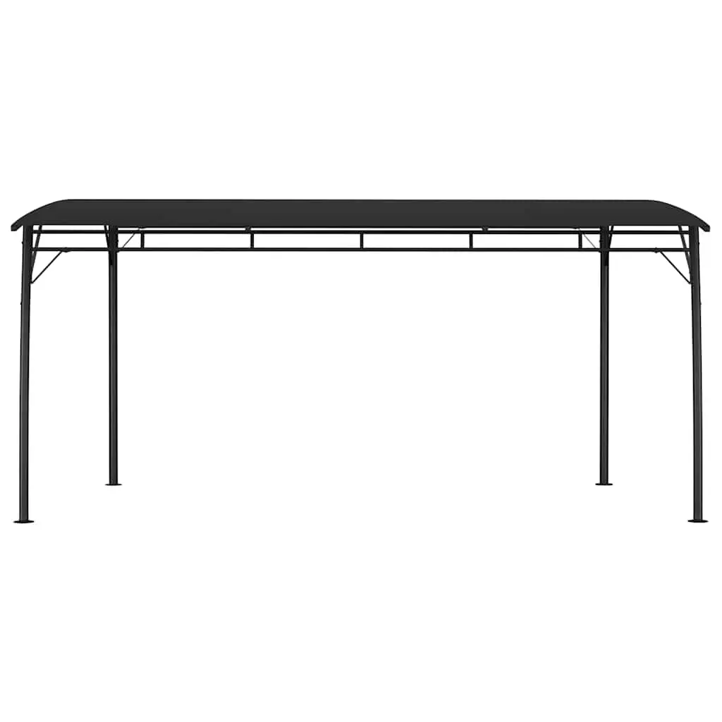 Garden Sunshade Awning Outdoor Canopy Metal Frame 4x3x2.55m Anthracite