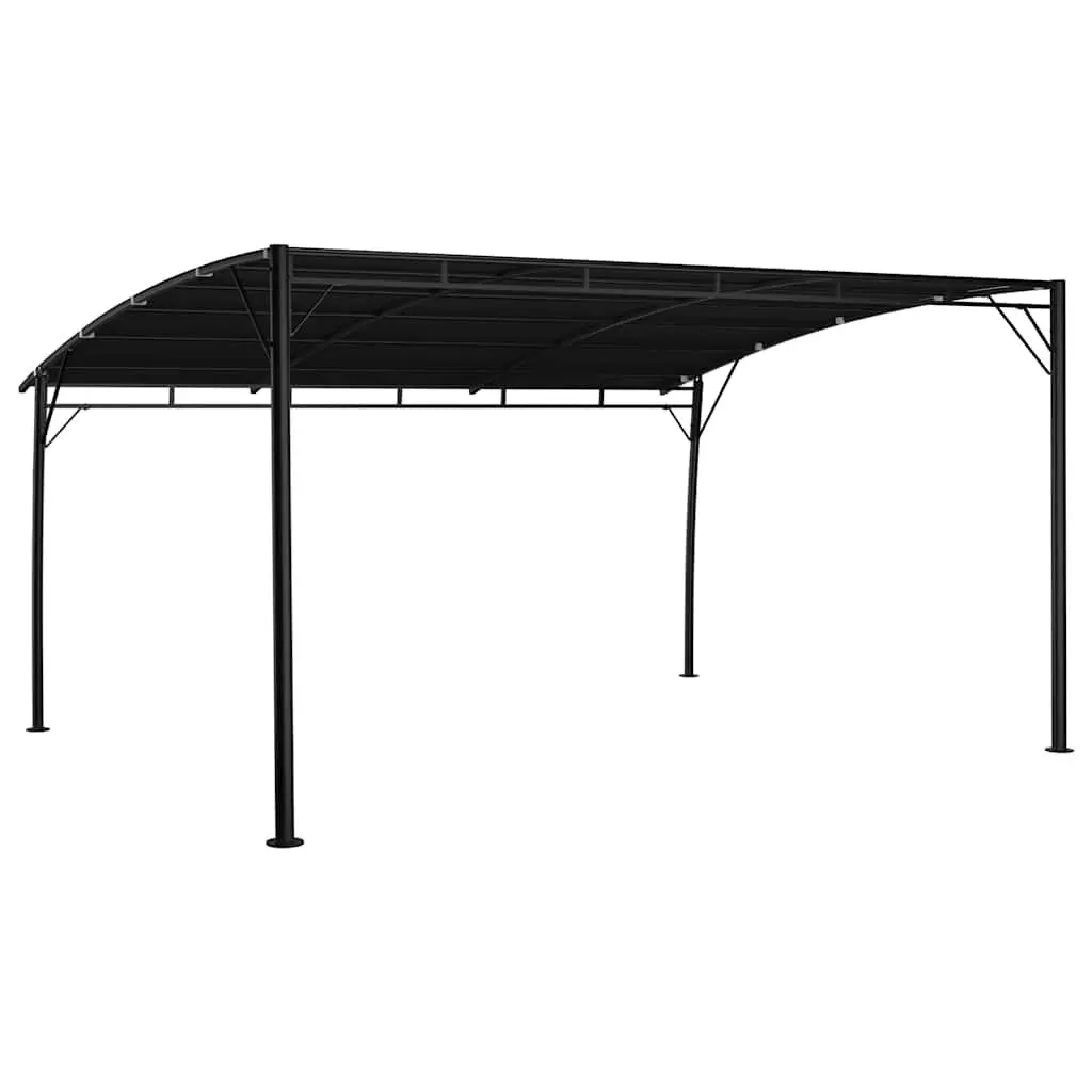 Garden Sunshade Awning Outdoor Canopy Metal Frame 4x3x2.55m Anthracite