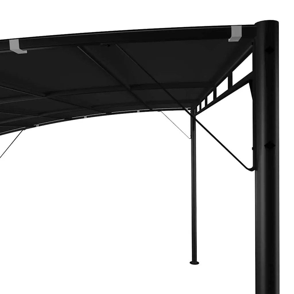 Garden Sunshade Awning Outdoor Canopy Metal Frame 4x3x2.55m Anthracite