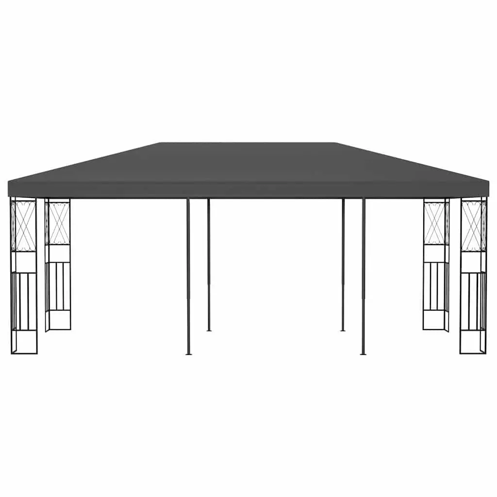 Gazebo Steel Frame 3x6 m Polyester Roof Anthracite