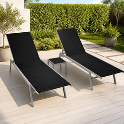 Practical Sun Loungers Set for Garden and Outdoor Use