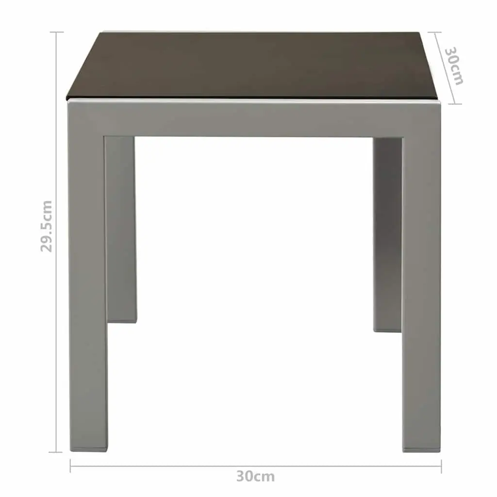 Sun Loungers Set Steel Frame Textilene Black 2 Piece with Table