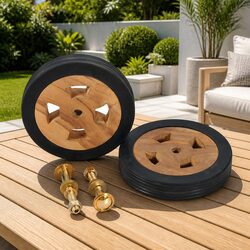 Practical Spare Wheels for Your Outdoor Sunlounger - 2pc