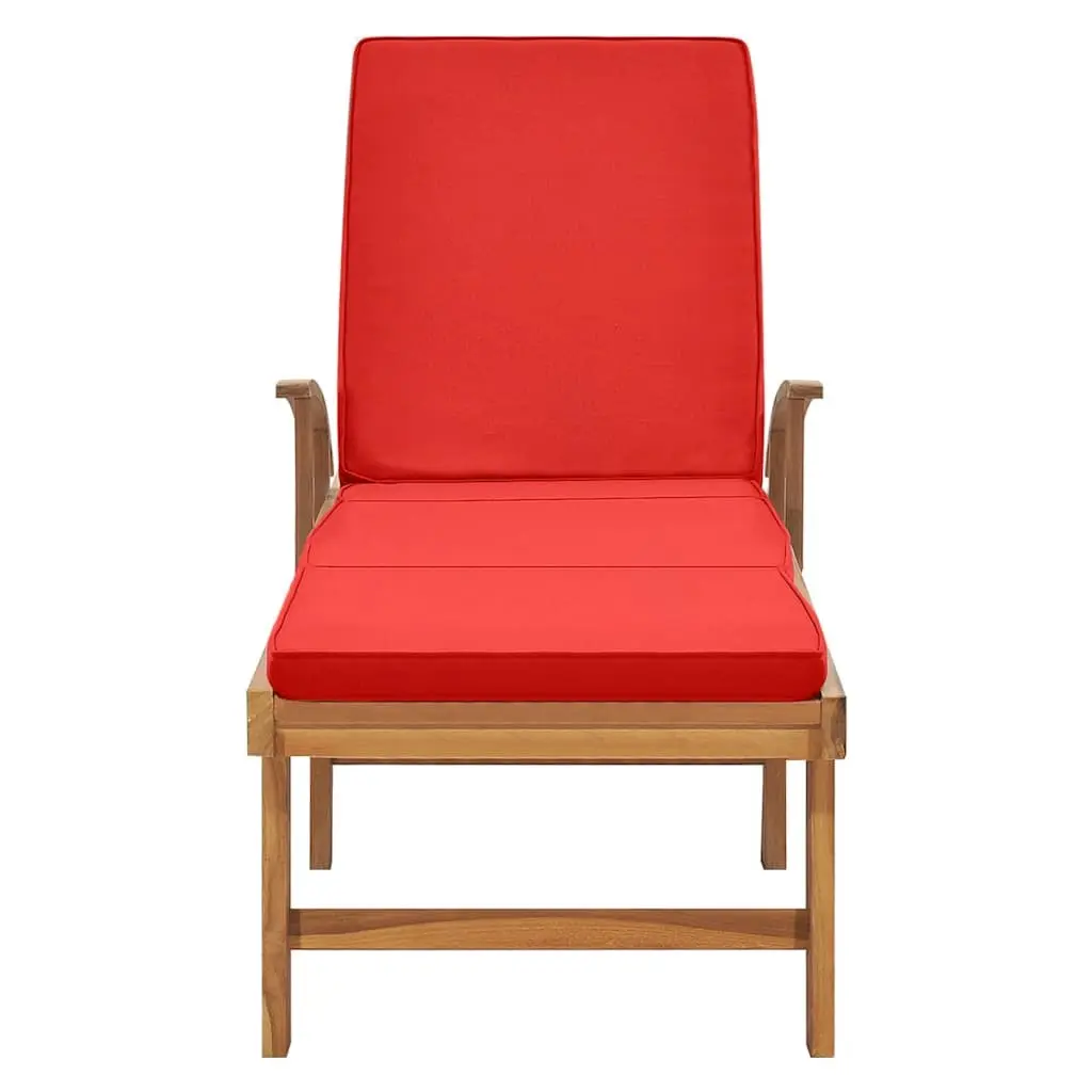 Sun Lounger with Wheels for Outdoor Use