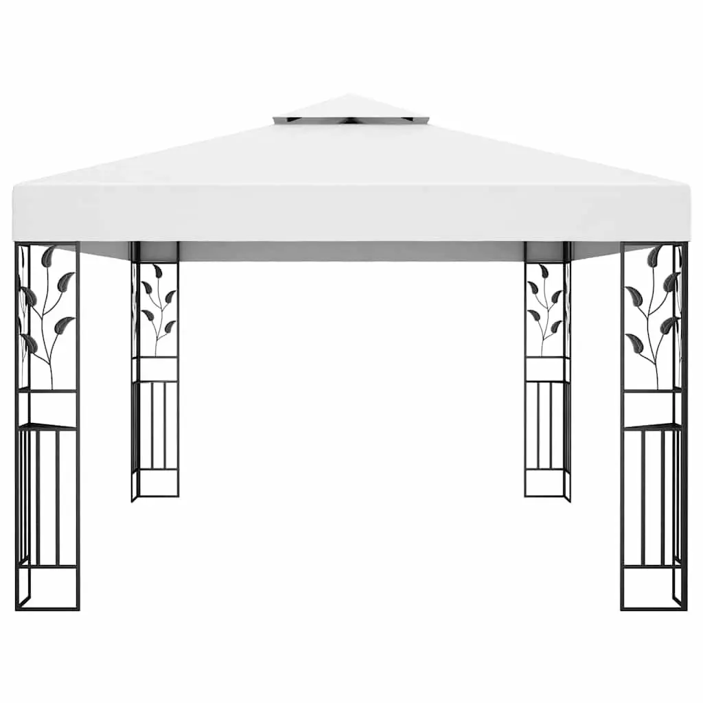 Outdoor Garden Canopy Double Roof White 3x4m Gazebo Water Resistant Shelter