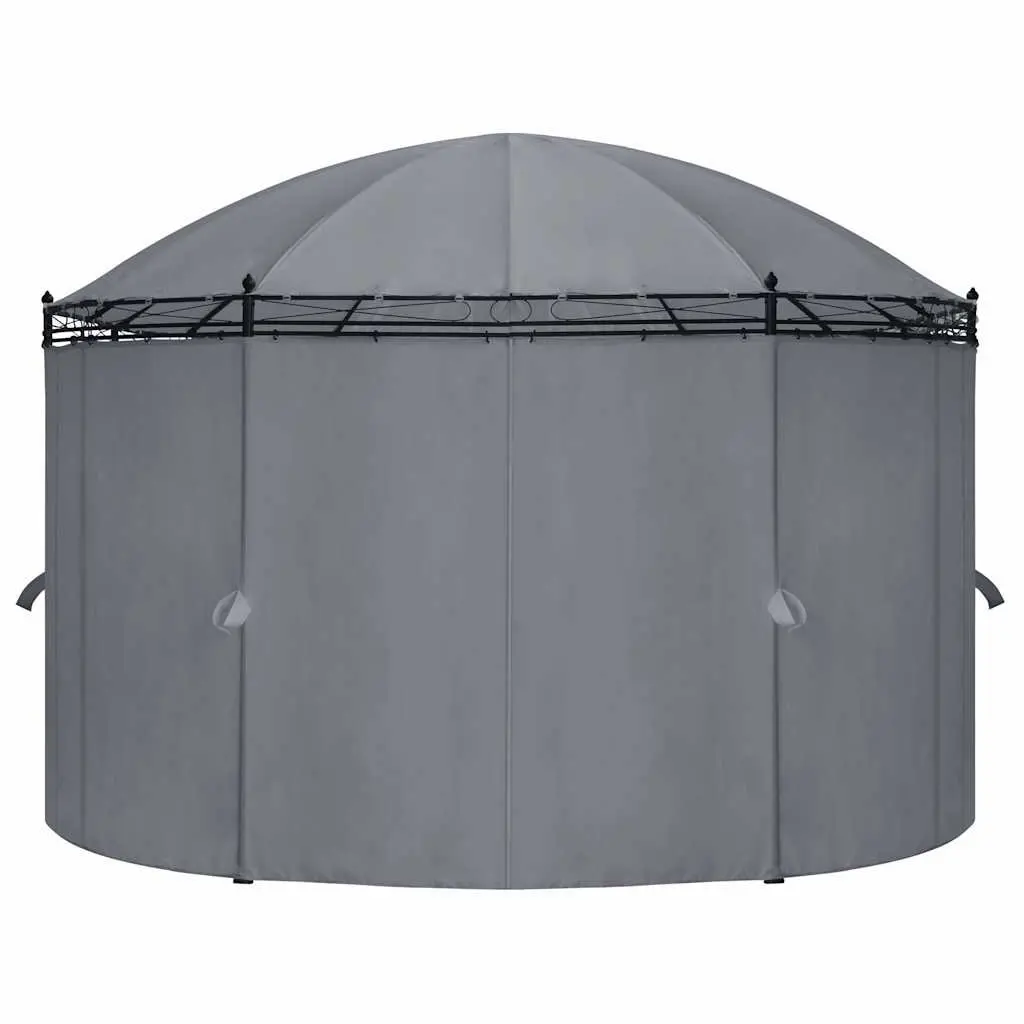 Gazebo Powder-coated Steel Frame 520x349x255 cm Anthracite Outdoor Garden Canopy Shelter
