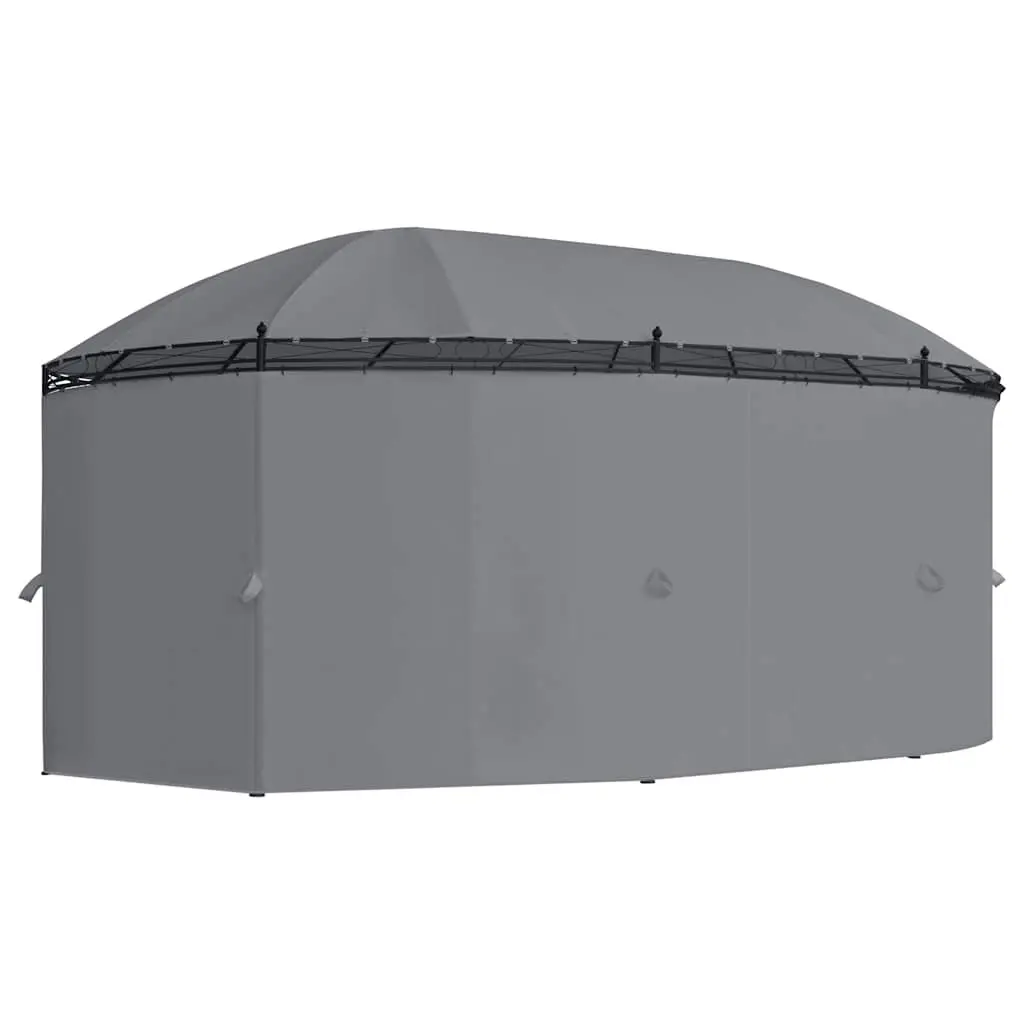 Gazebo Powder-coated Steel Frame 520x349x255 cm Anthracite Outdoor Garden Canopy Shelter