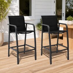 Practical Outdoor Bar Chairs Set of 2 for Your Patio