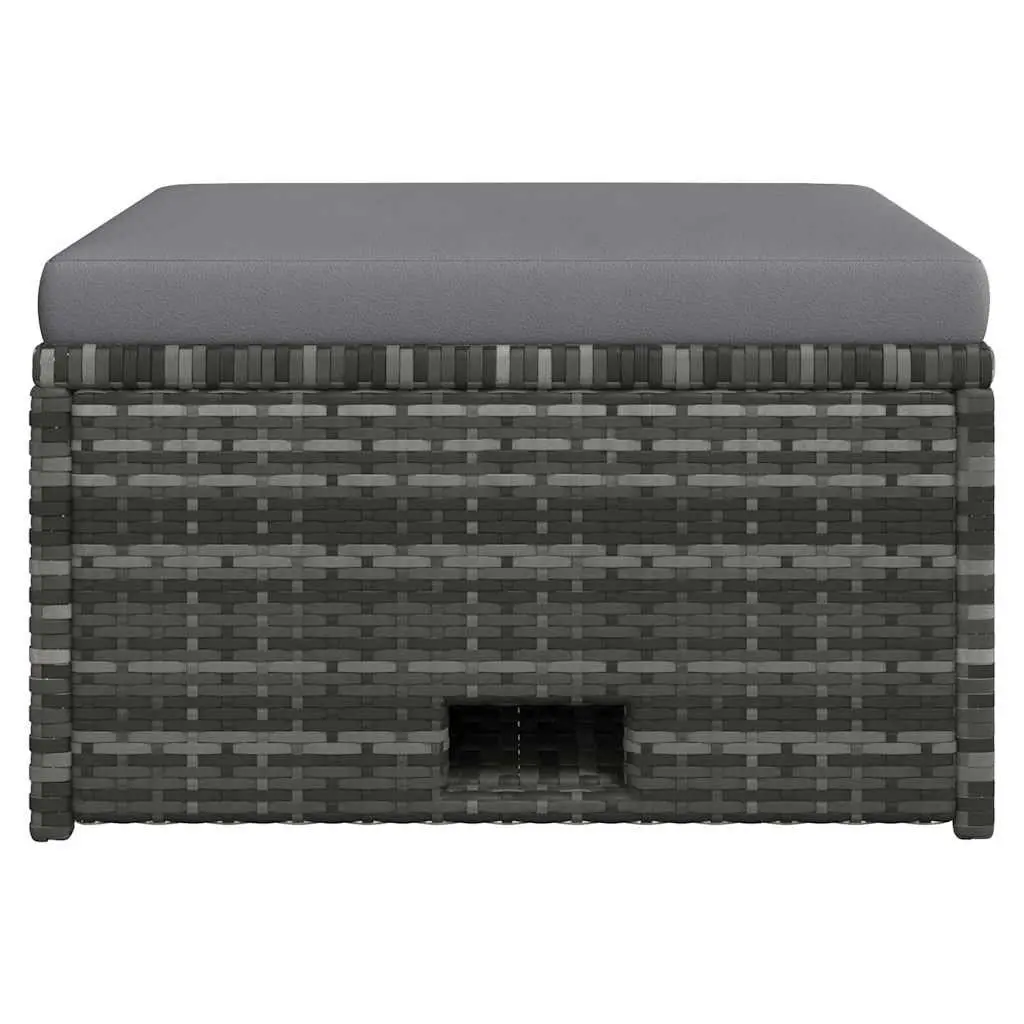Garden Lounge Set 4 Piece Outdoor Furniture Poly Rattan Sofa Table Cushions