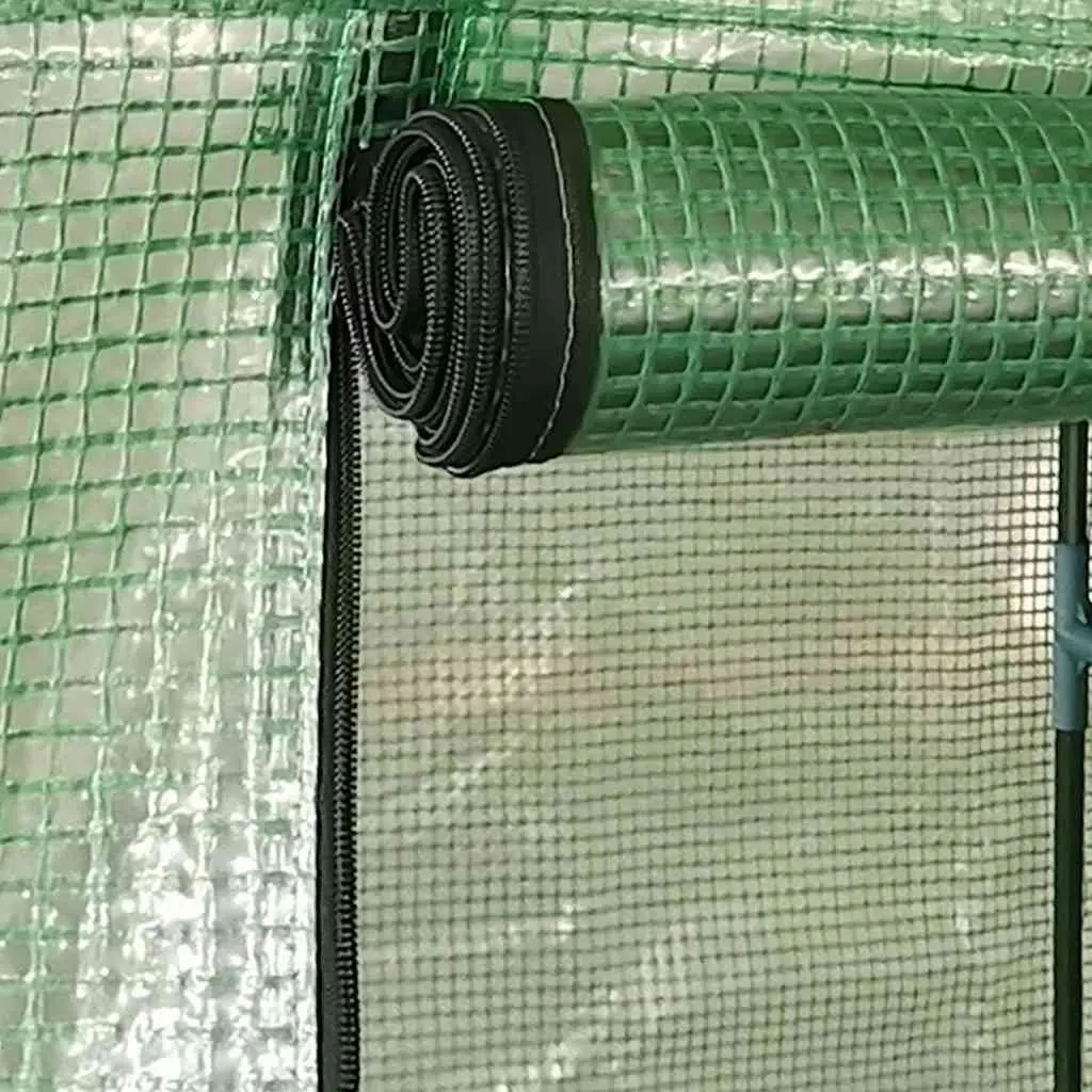 Greenhouse Garden Plant House Grow Tent Sturdy Steel Frame 1x0.5x1.9m Green PE Mesh Fabric