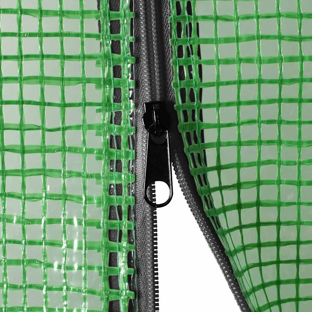 Greenhouse Garden Plant House Grow Tent Sturdy Steel Frame 1x0.5x1.9m Green PE Mesh Fabric