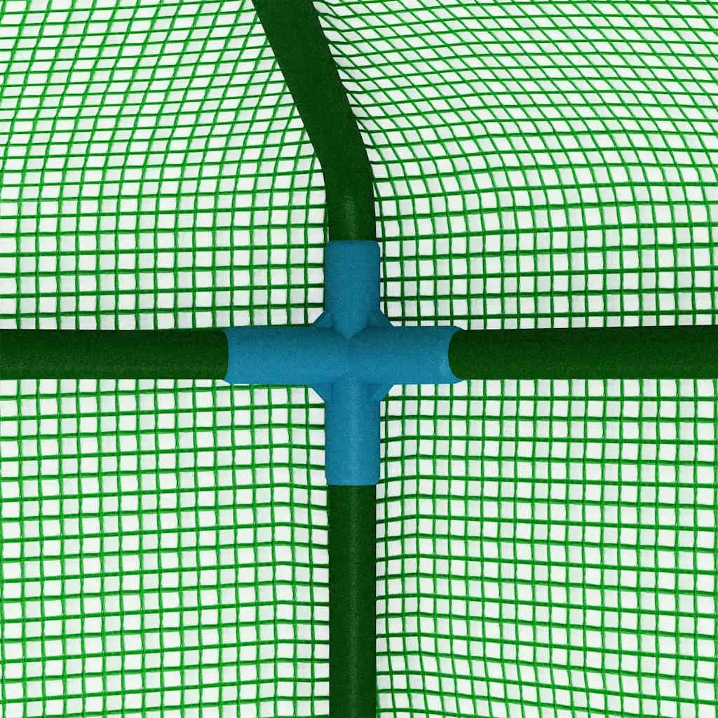 Greenhouse Garden Plant House Grow Tent Sturdy Steel Frame 1x0.5x1.9m Green PE Mesh Fabric