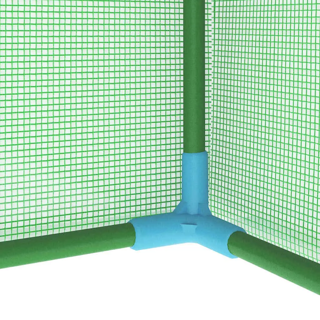 Greenhouse Garden Plant House Grow Tent Sturdy Steel Frame 1x0.5x1.9m Green PE Mesh Fabric