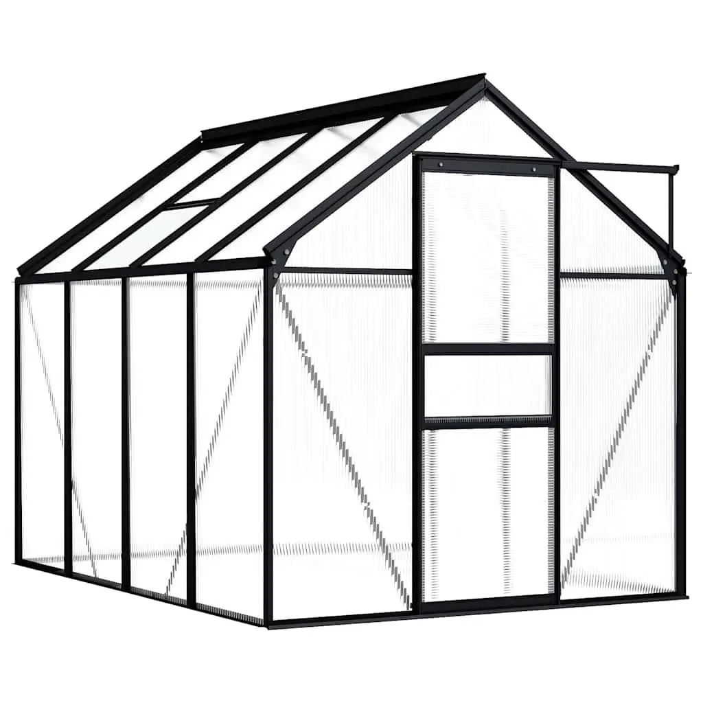 Greenhouse Polycarbonate Panels Anthracite UV Resistant Thermal Insulation 4.75 m²