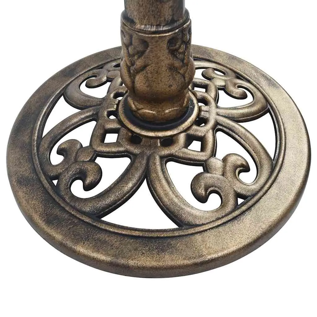 Bird Bath Pedestal Style Bowl Outdoor Decor Gold