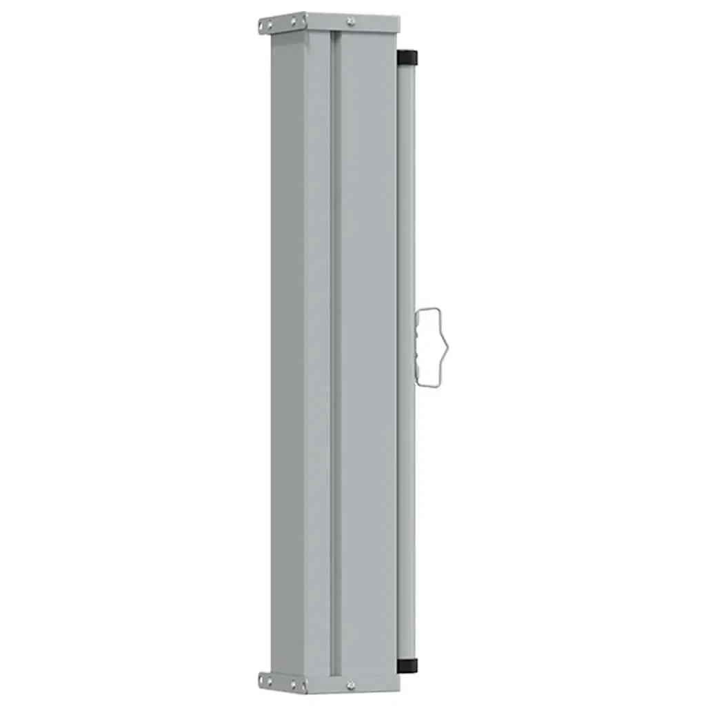 Retractable Awning Polyester 80x300cm Grey Outdoor Privacy Screen for Patios Balconies and Terraces