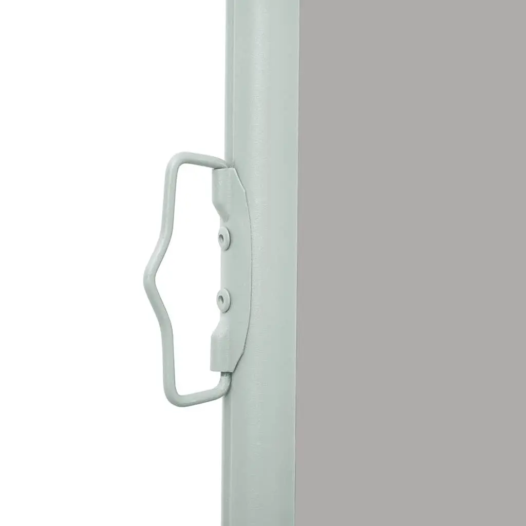 Retractable Side Awning Polyester 170x300cm Grey Outdoor Privacy Screen