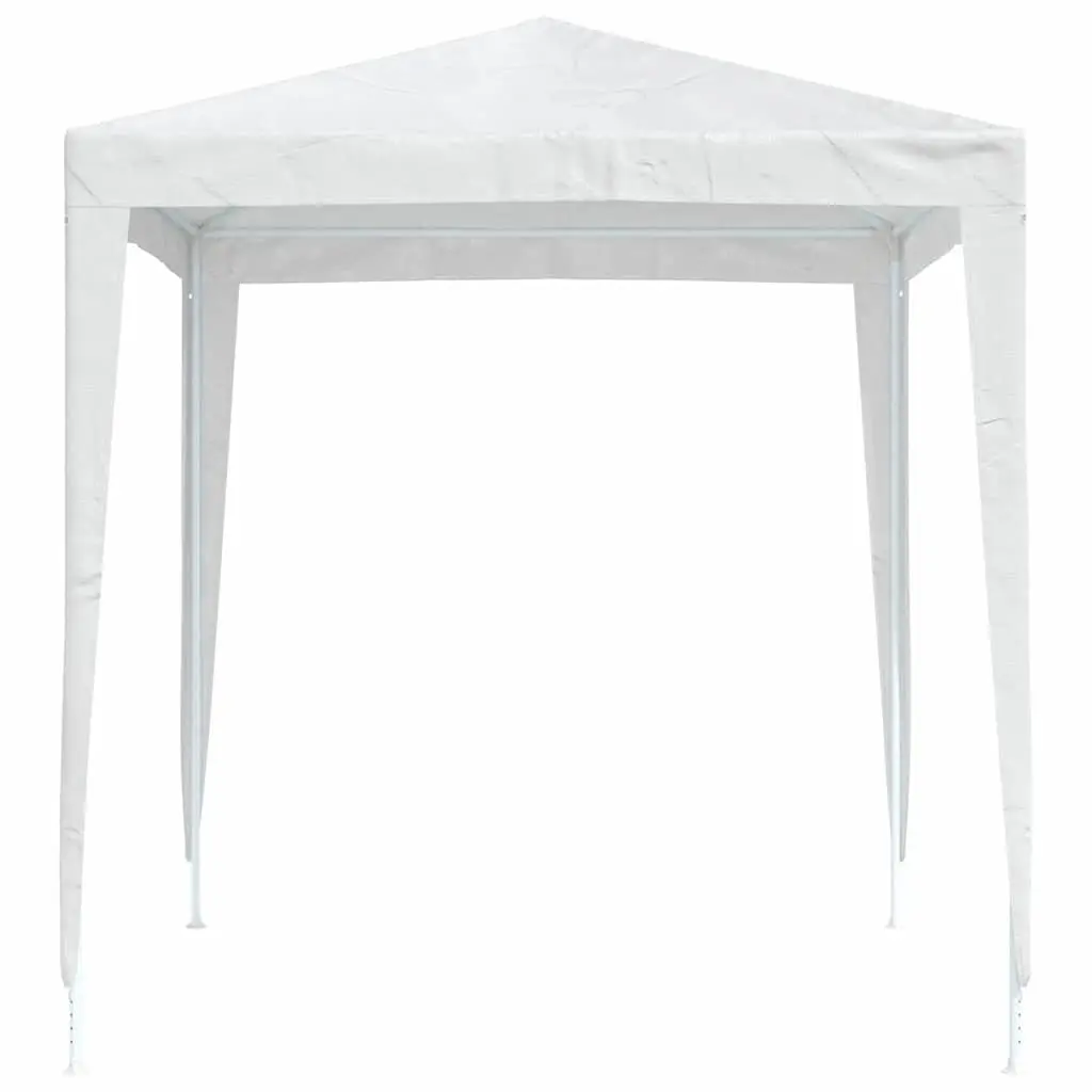 Party Tent Polyethylene 2x2m White Heavy-Duty Iron Frame Outdoor Canopy Gazebo Garden Shelter