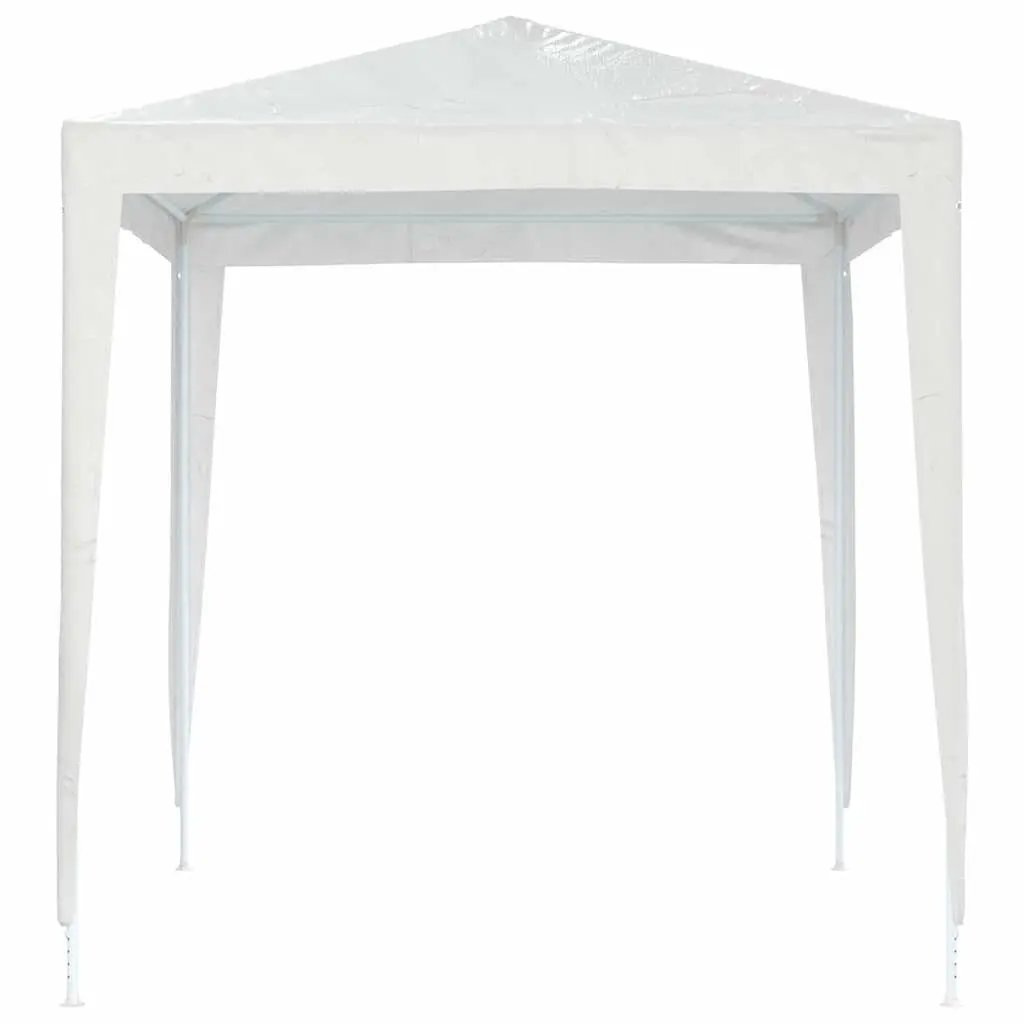 Party Tent Polyethylene 2x2m White Heavy-Duty Iron Frame Outdoor Canopy Gazebo Garden Shelter