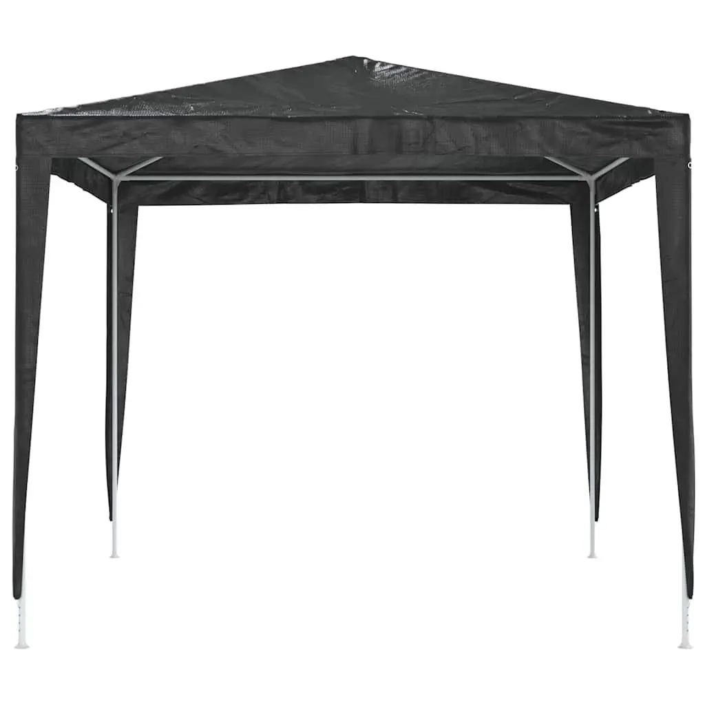 Party Tent Steel Frame 2.5x2.5m Anthracite Polyethylene Canopy Outdoor Gazebo