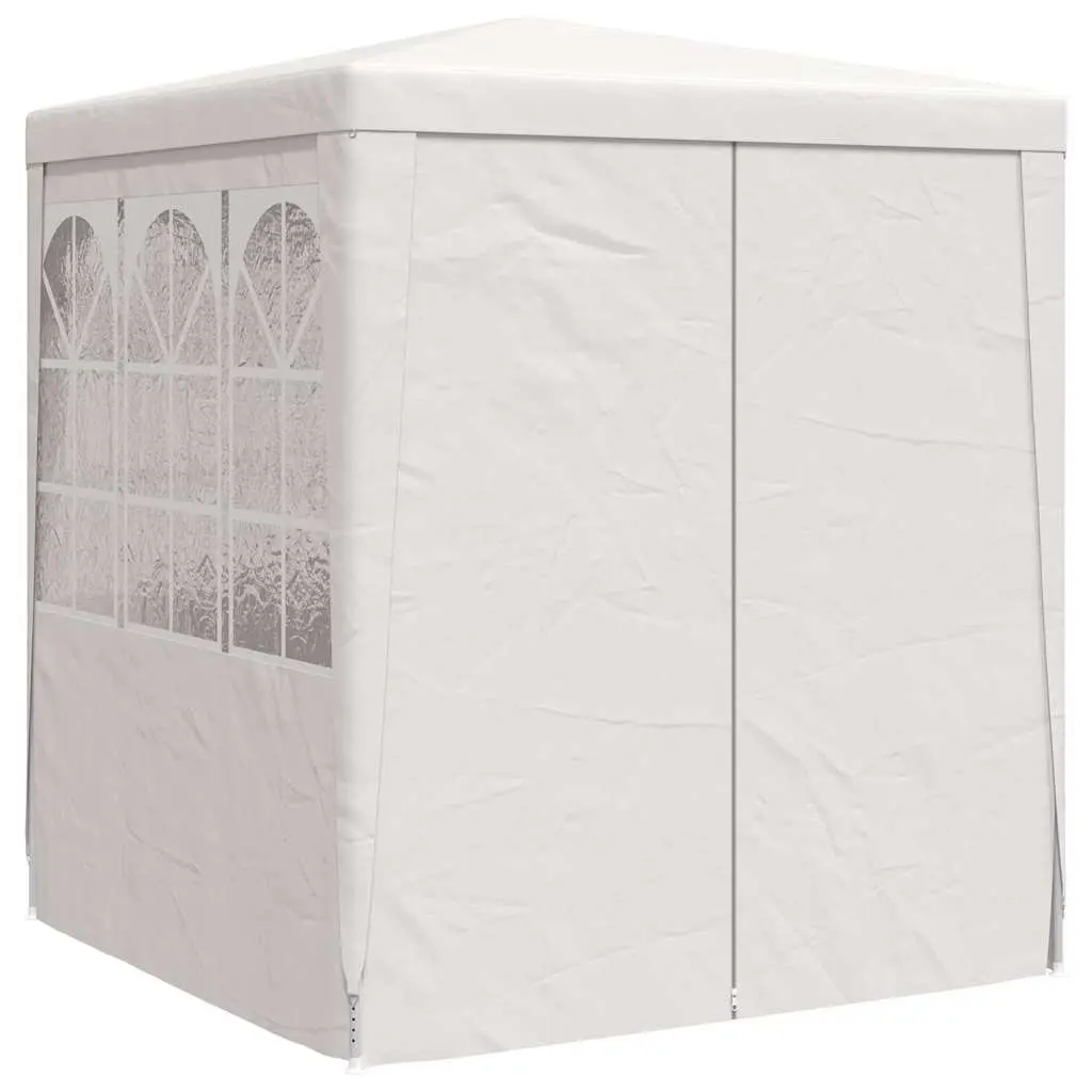 Outdoor Gazebo Party Tent White 2.5m x 2.5m UV and Water Resistant with Side Walls