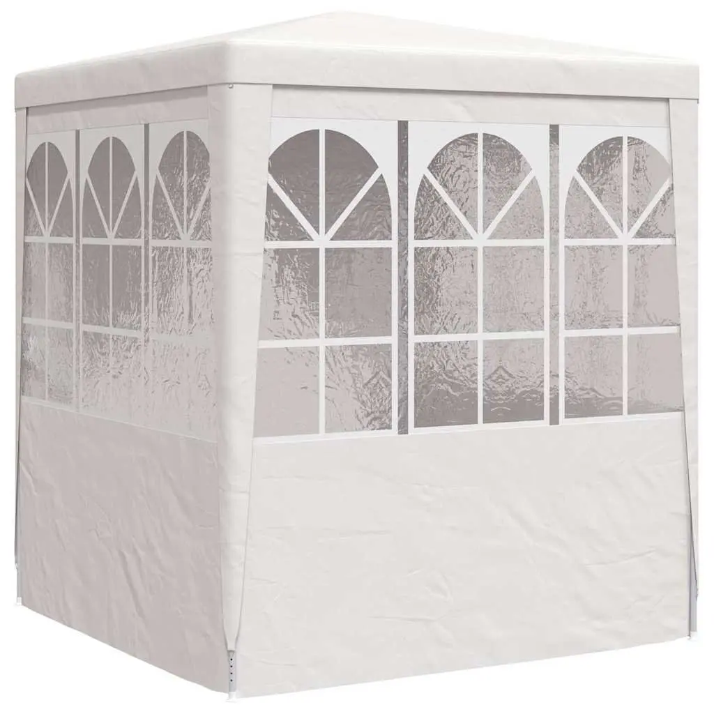 Outdoor Gazebo Party Tent White 2.5m x 2.5m UV and Water Resistant with Side Walls