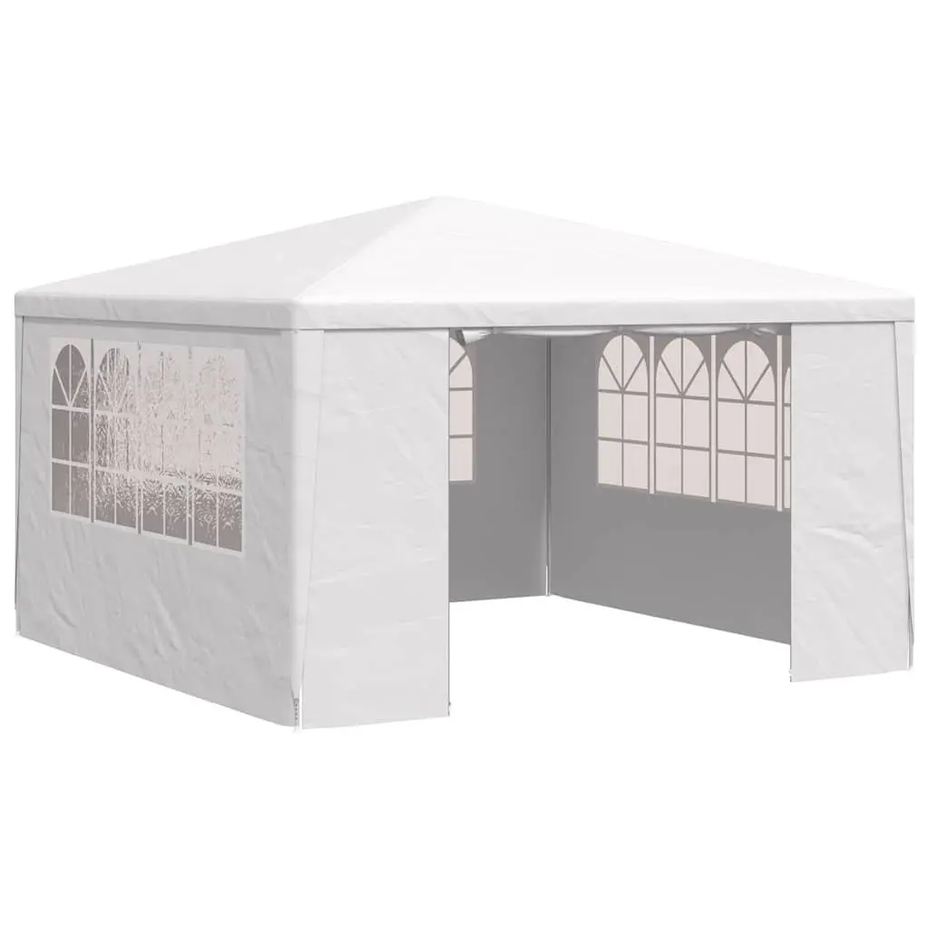 Party Tent Polyethylene 4x4m White Canopy Gazebo Outdoor Garden Pavilion