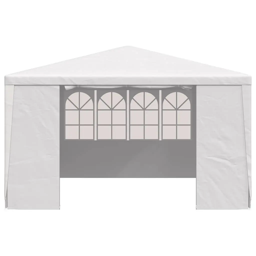Party Tent Polyethylene 4x4m White Canopy Gazebo Outdoor Garden Pavilion