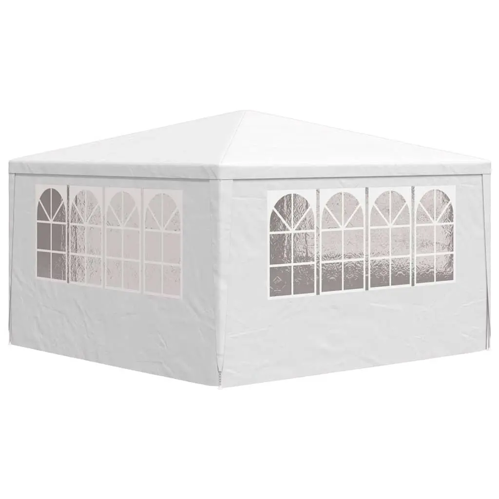 Party Tent Polyethylene 4x4m White Canopy Gazebo Outdoor Garden Pavilion