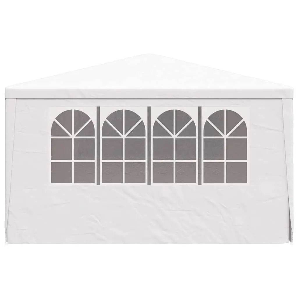 Party Tent Polyethylene 4x4m White Canopy Gazebo Outdoor Garden Pavilion