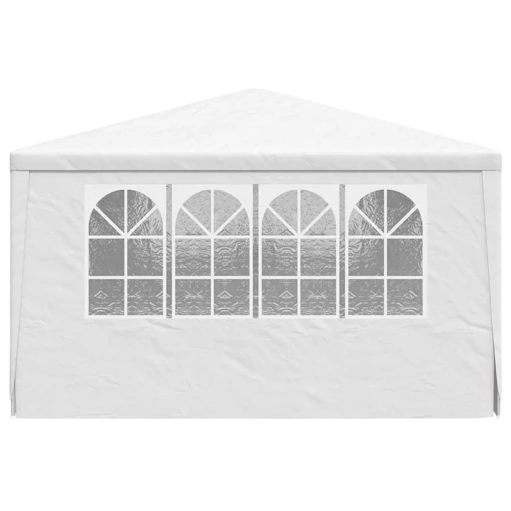 Party Tent Polyethylene 4x6m White Outdoor Gazebo with Side Walls Panels