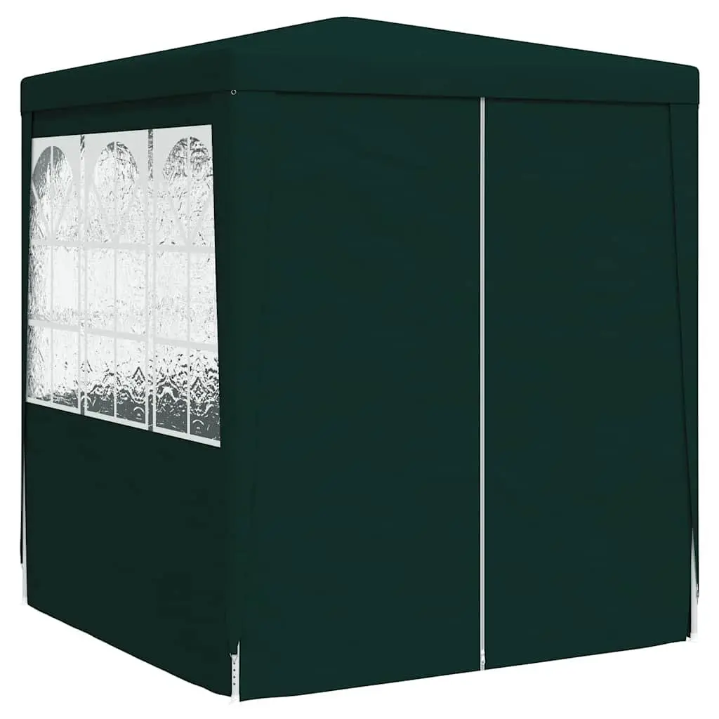 Party Tent 2x2m Green Outdoor Canopy Gazebo with Side Walls Door Windows