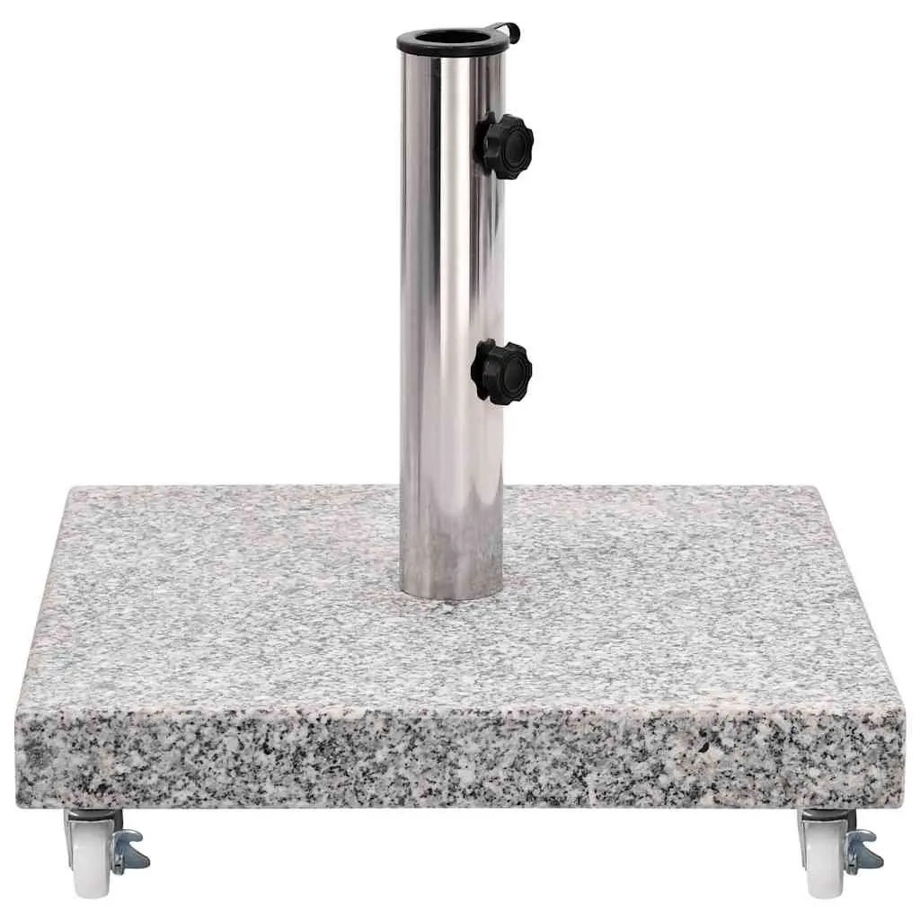 Parasol Base Granite 30kg Square Grey Outdoor Umbrella Holder Weight Plate