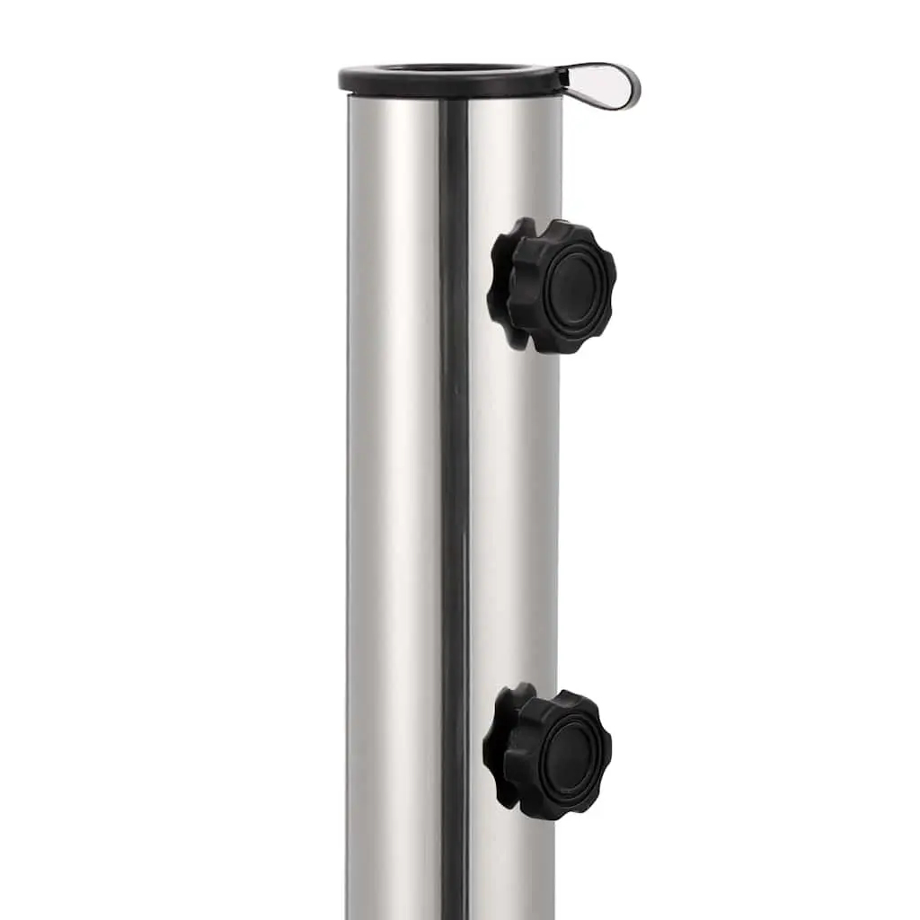 Square Granite Parasol Base 30kg Outdoor Umbrella Stand Weight Anchor Black
