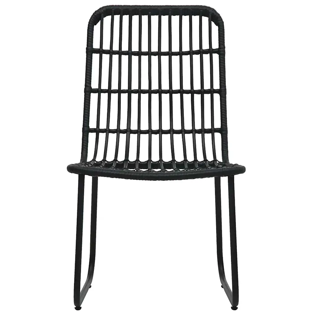 3 Piece Bistro Set Outdoor Garden Furniture Poly Rattan Chairs Coffee Table