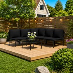 Practical 6-Piece Lounge Set for Your Outdoor Enjoyment