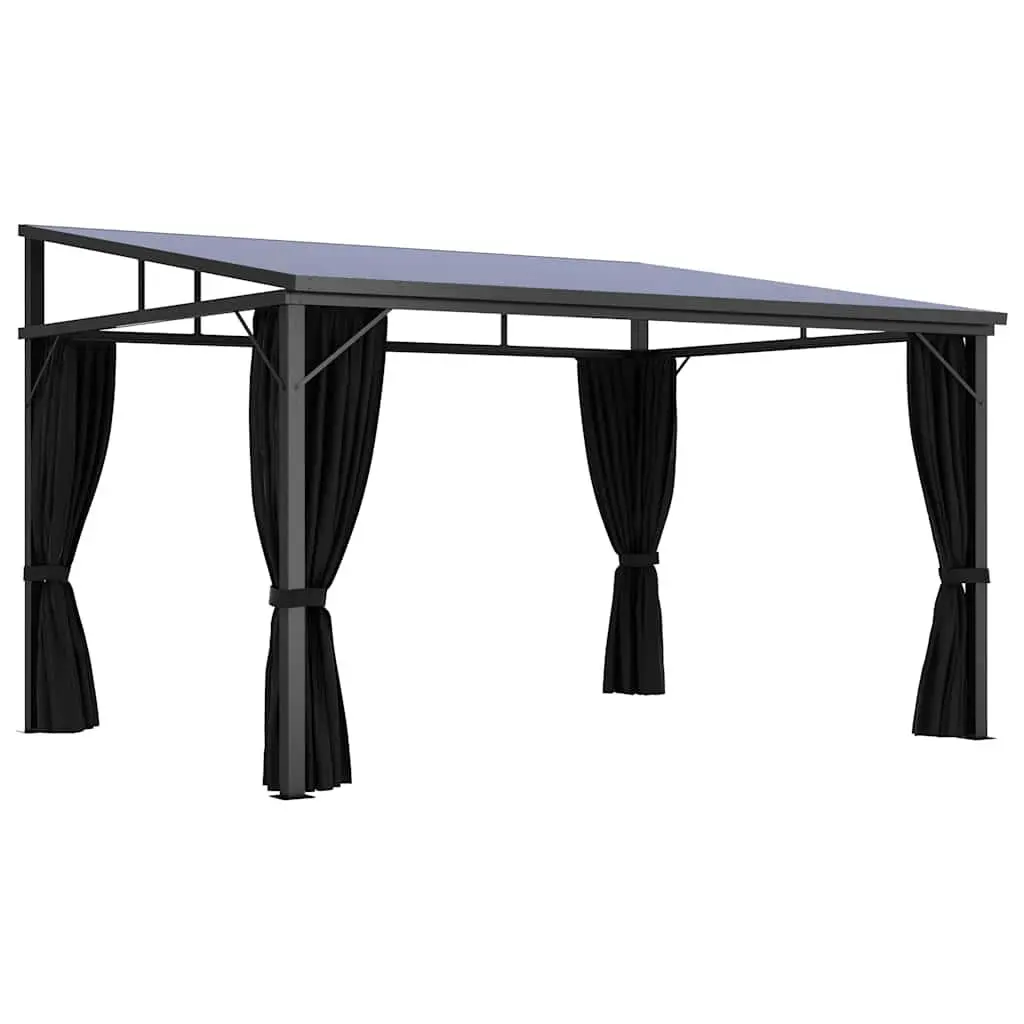 Gazebo Aluminium and Steel 405x294x244 cm Anthracite