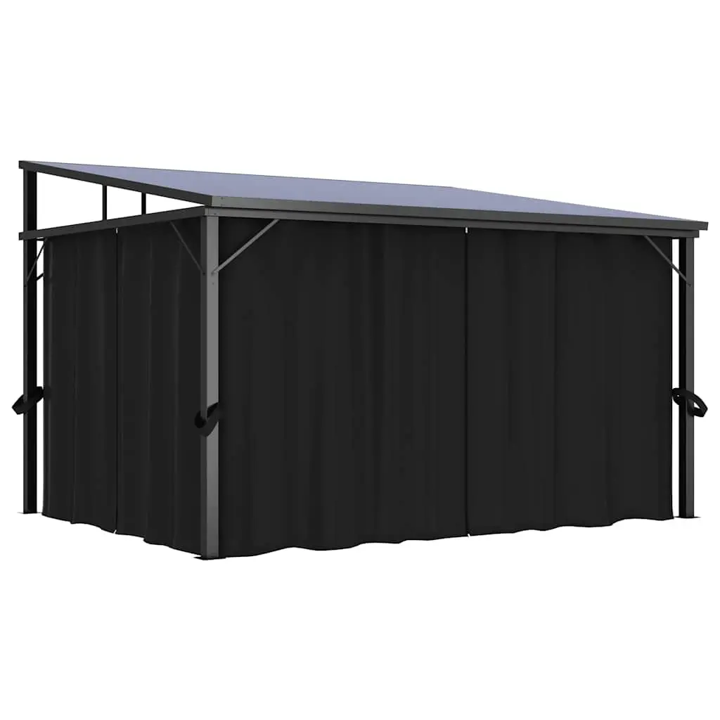 Gazebo Aluminium and Steel 405x294x244 cm Anthracite